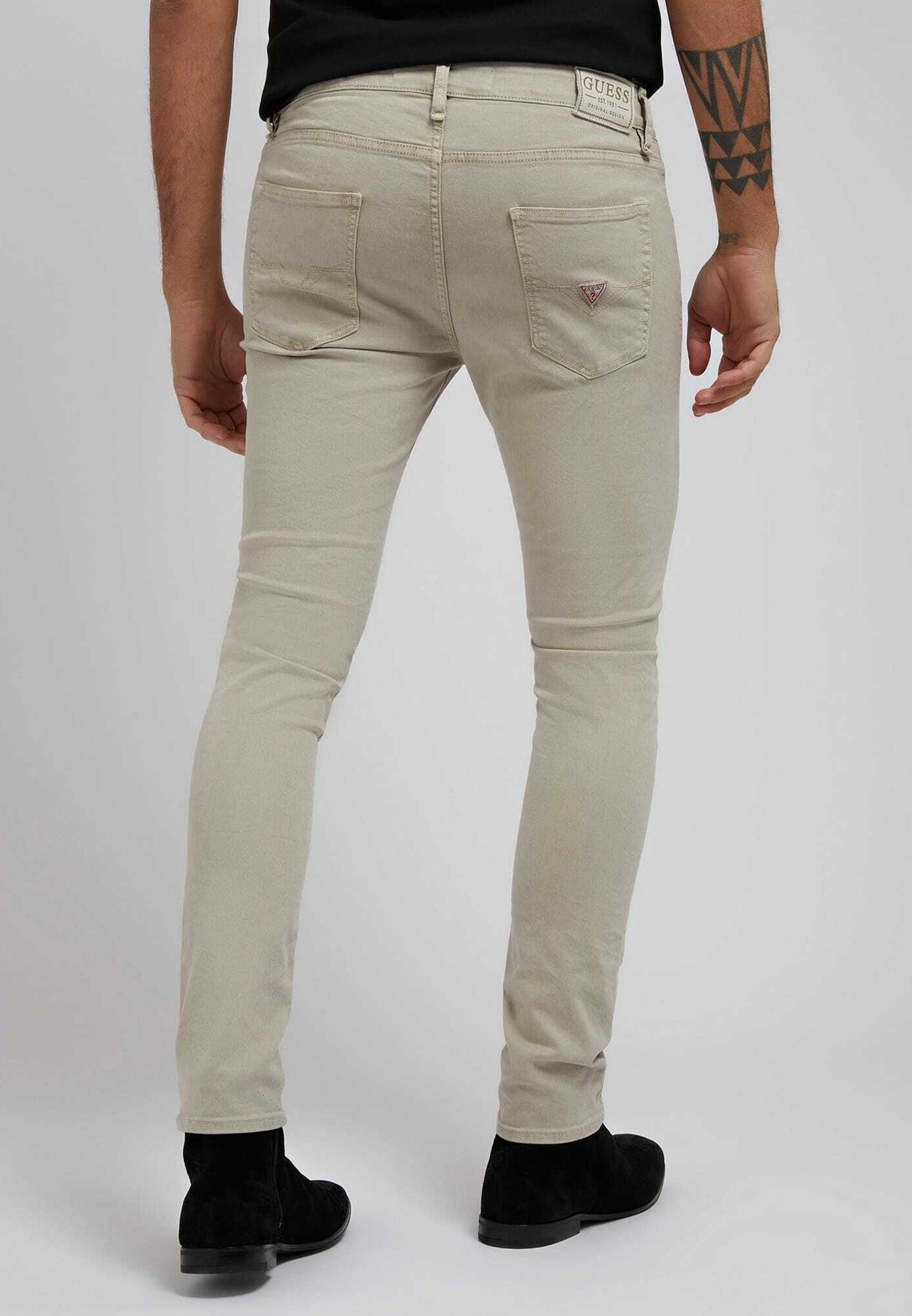 Guess SUPER SKINNY FIT - Jeans Skinny Fit - hellgrau - Zalando.de