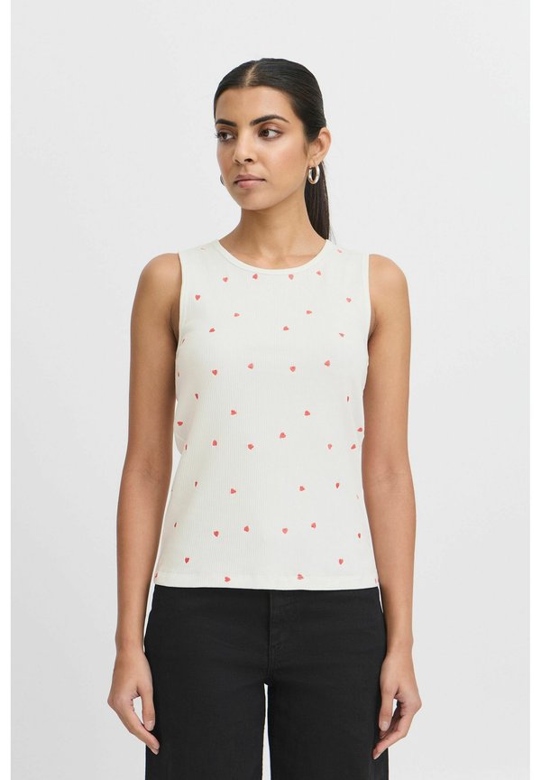 IHPALMA - Top - cloud dancer w heart embro