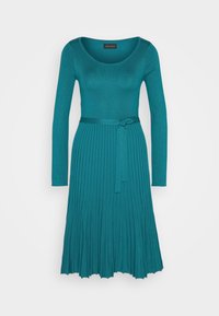 Strikket kjole - teal