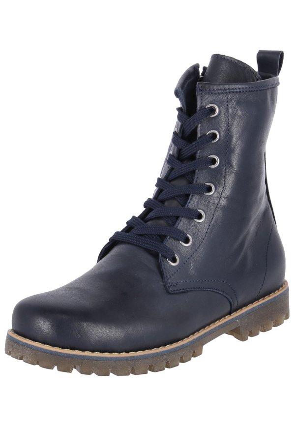 Schnürstiefelette - blau