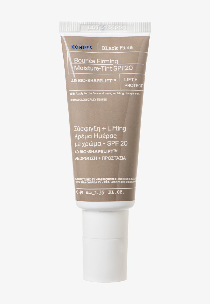 KORRES - BLACK PINE 4D BIOSHAPELIFT™ BOUNCE FIRMING TINTED MOISTURISER SP - Aurinkovoide - n/a, Suurenna