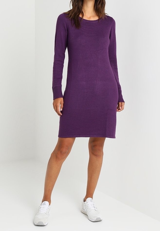 strapless open back dress Purple One Shoulder Dress