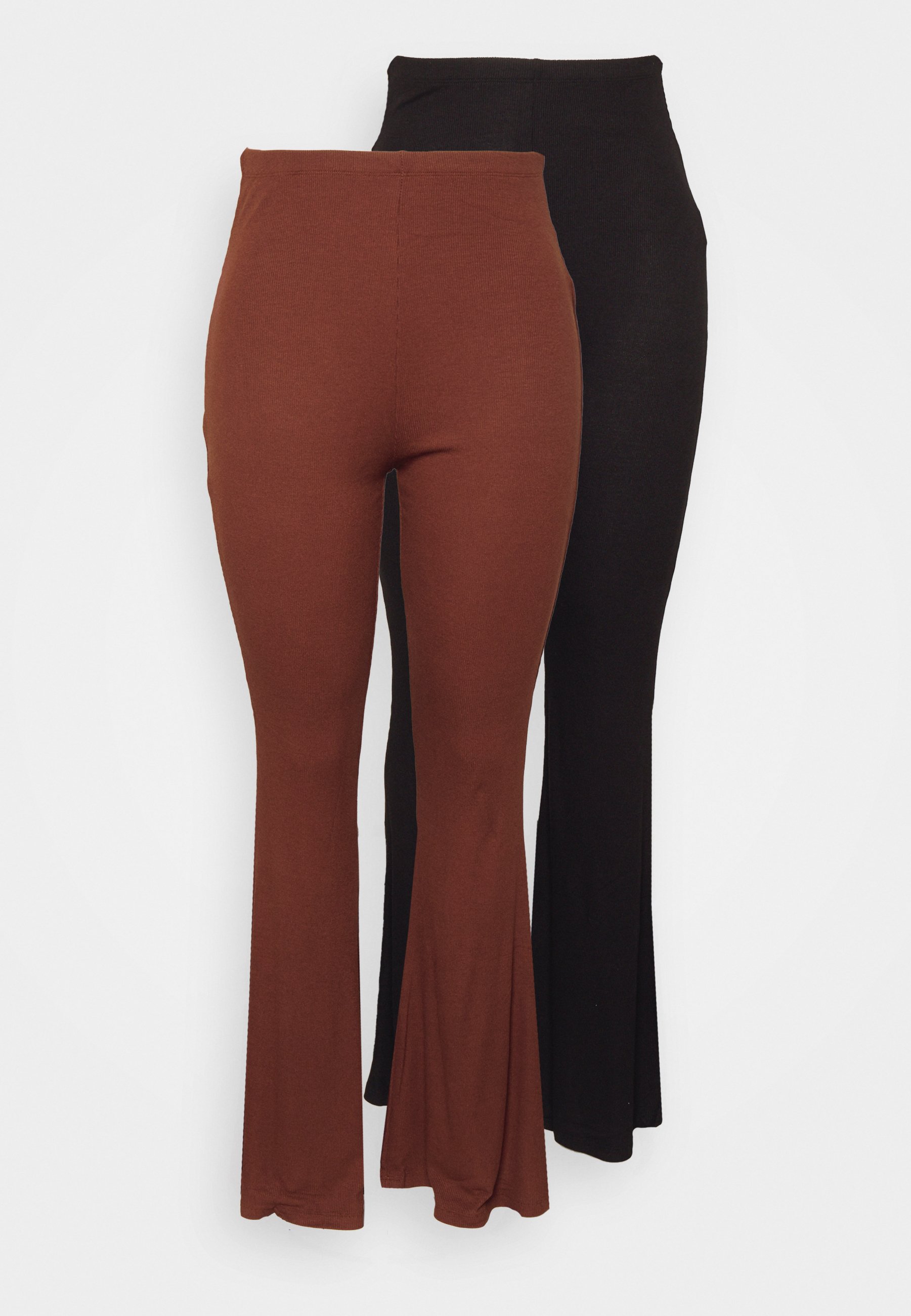 Missguided Plus FLARE 2 PACK - Trousers 
