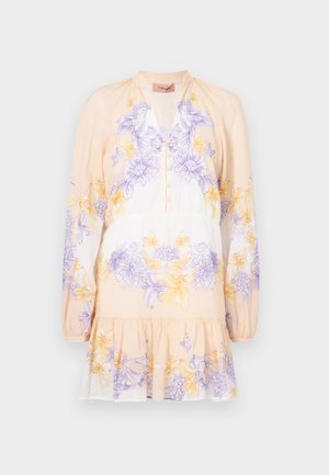 TWINSET DRESS - Day dress - lavender/yellow