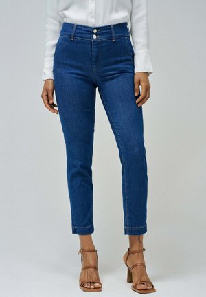 SECRET CROP - Jeans Slim Fit - blau