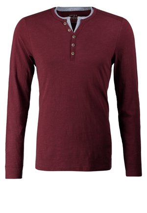 Langærmet T-shirt - bordeaux