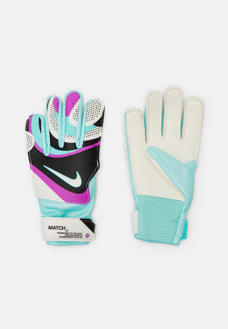 Nike Performance MATCH JR UNISEX - Brankářské rukavice - black/hyper turq/rush fuchsia/white