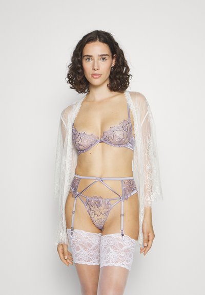 Fleur du Mal WHITNEY EMBROIDERY GARTER - Τιράντες - thistle