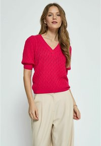 PEPPERCORN - ROSALIA PUFF SLEEVE  - Camiseta estampada - virtual pink Imagen en miniatura 1