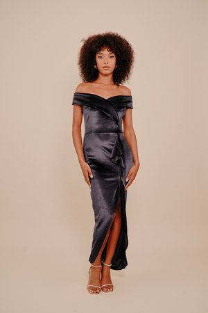 HAILY RUFFLE MAXI - Ένδυση για ειδικές περιστάσεις - navy blue