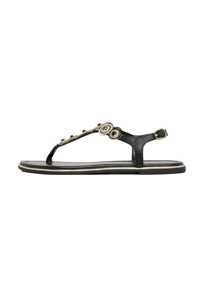 Lipsy WIDE FIT  EMBELLISHED  STRAPPY   - T veida siksniņu sandales - black