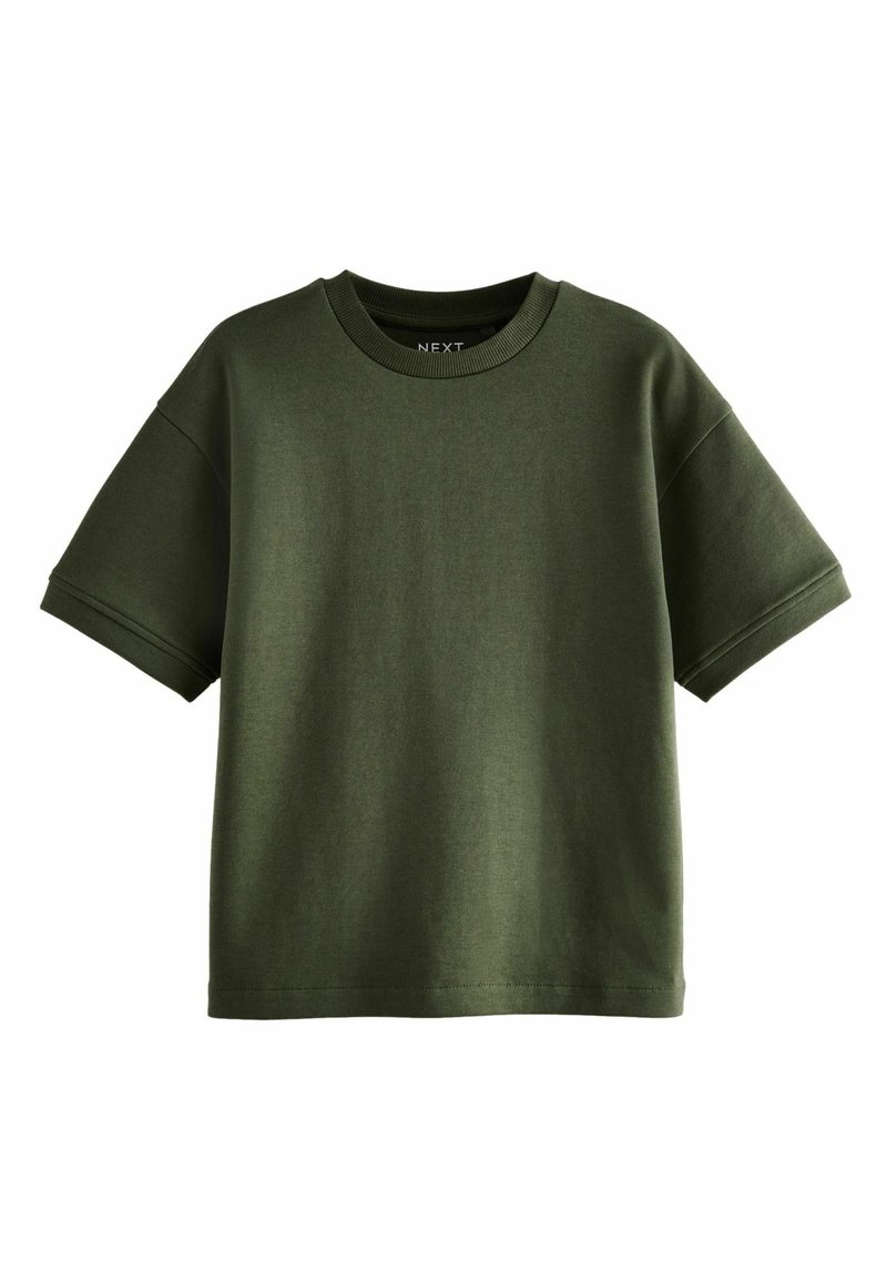 Next RELAXED FIT HEAVYWEIGHT  - Pamata T-krekls - khaki green