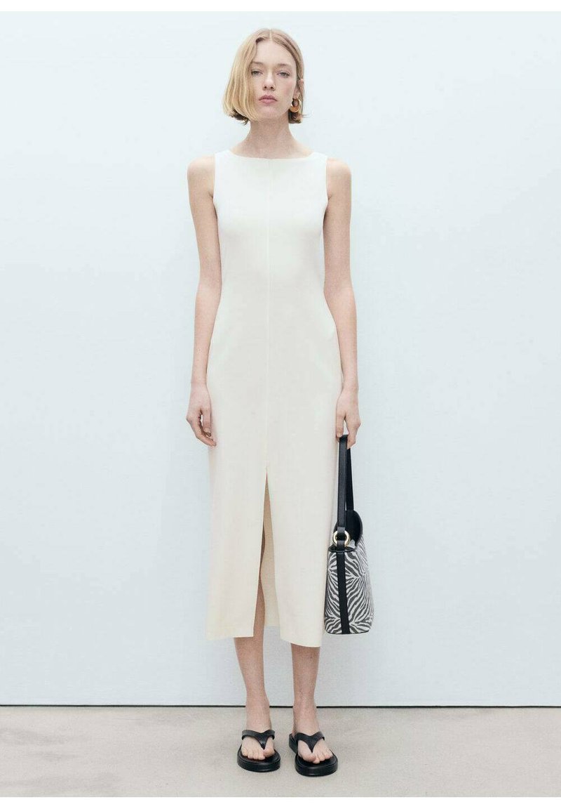 Mango MUSHU - Vestito lungo - off-white