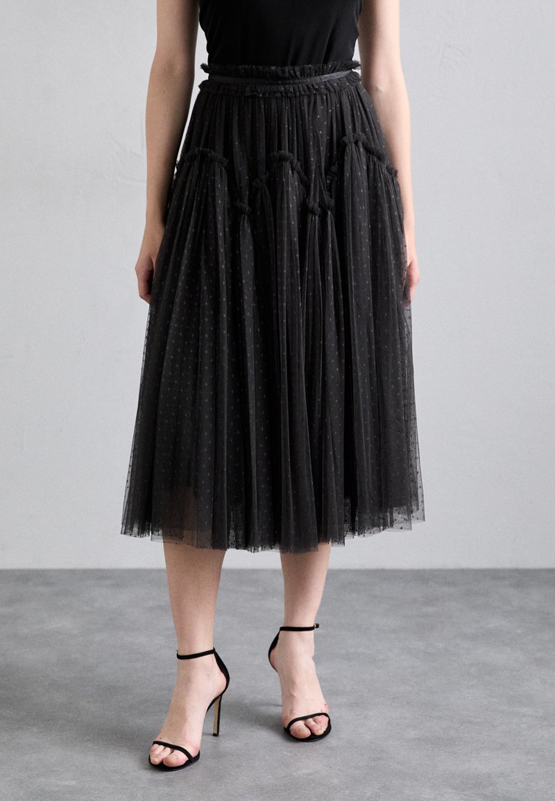 Needle & Thread ARABESQUE MIDAXI SKIRT - A-lijn rok - graphite