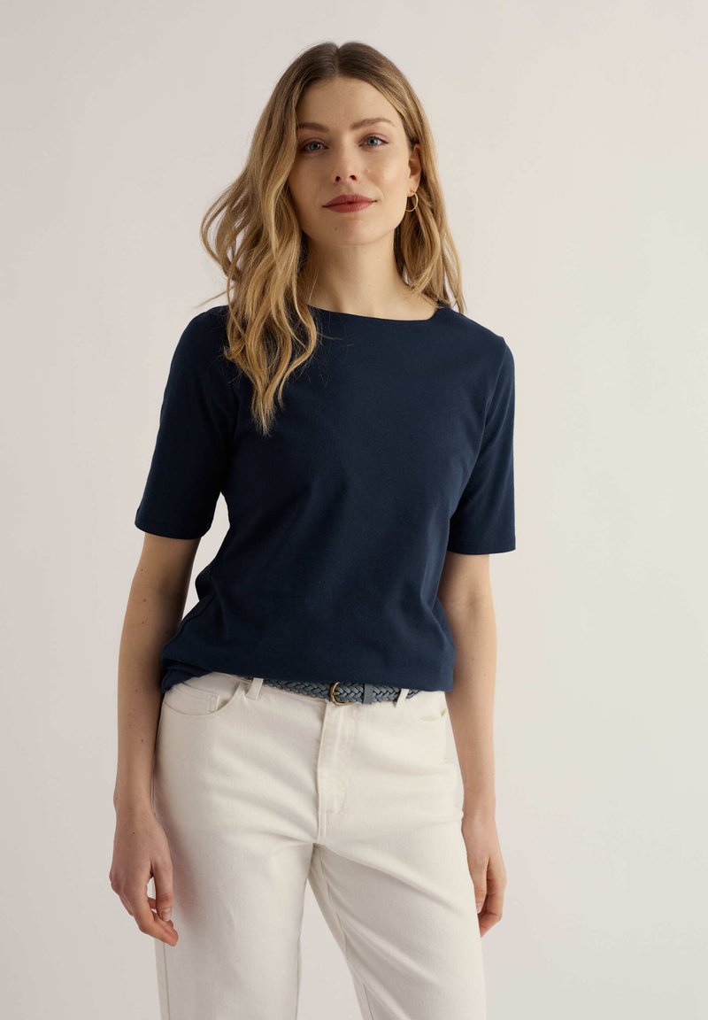 Seasalt Cornwall SEASALT CORNWALL POISSON T-SHIRT - Βασικό μπλουζάκι - navy - maritime