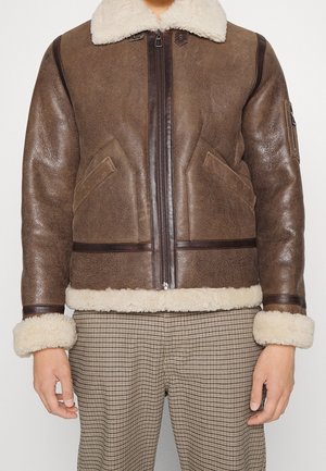 Serge Pariente Lederjacke - brown