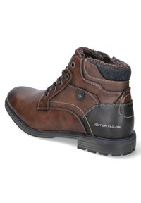 TOM TAILOR Bottines à lacets - braun cognac