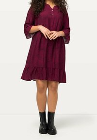Ulla Popken Denní šaty - dark red
