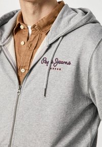 Pepe Jeans Mikina na zip - mottled grey