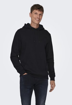 Only & Sons, ONSCERES HOODIE SWEAT NOOS - Sudadera con capucha - black