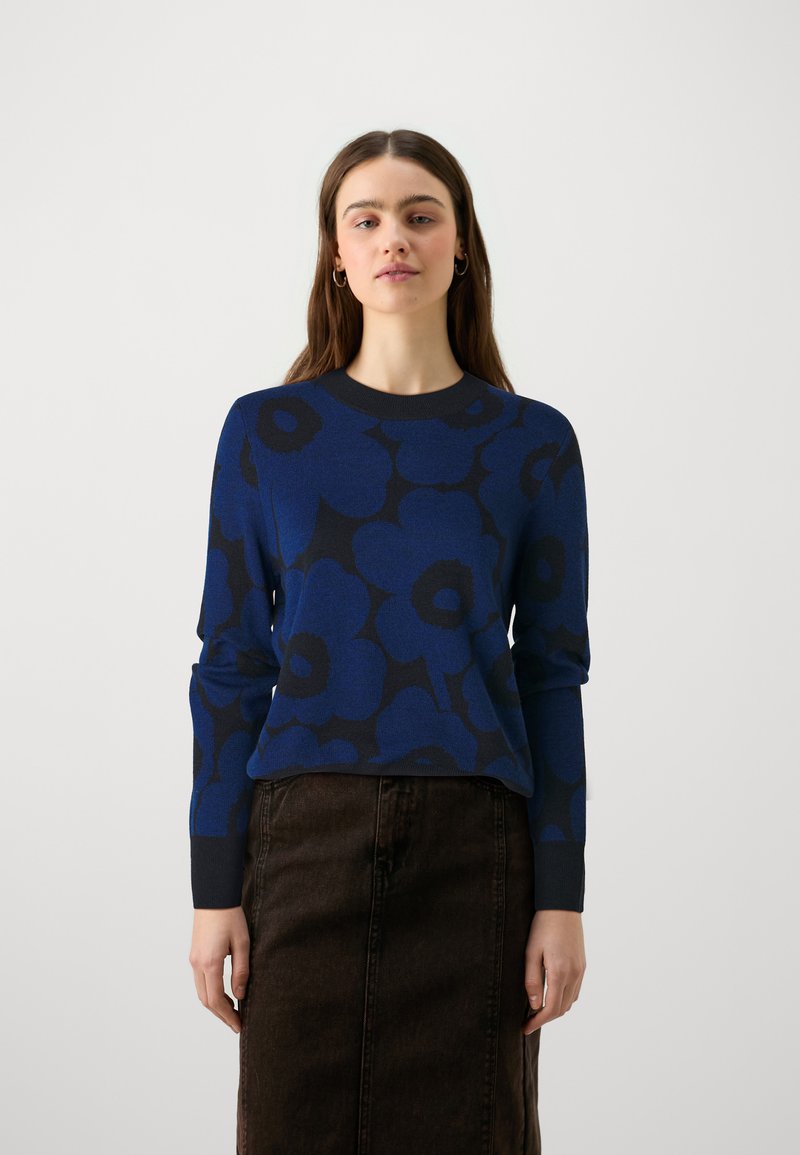 Marimekko KOOLAUS PIENI UNIKKO - Strikkegenser - blue/dark blue