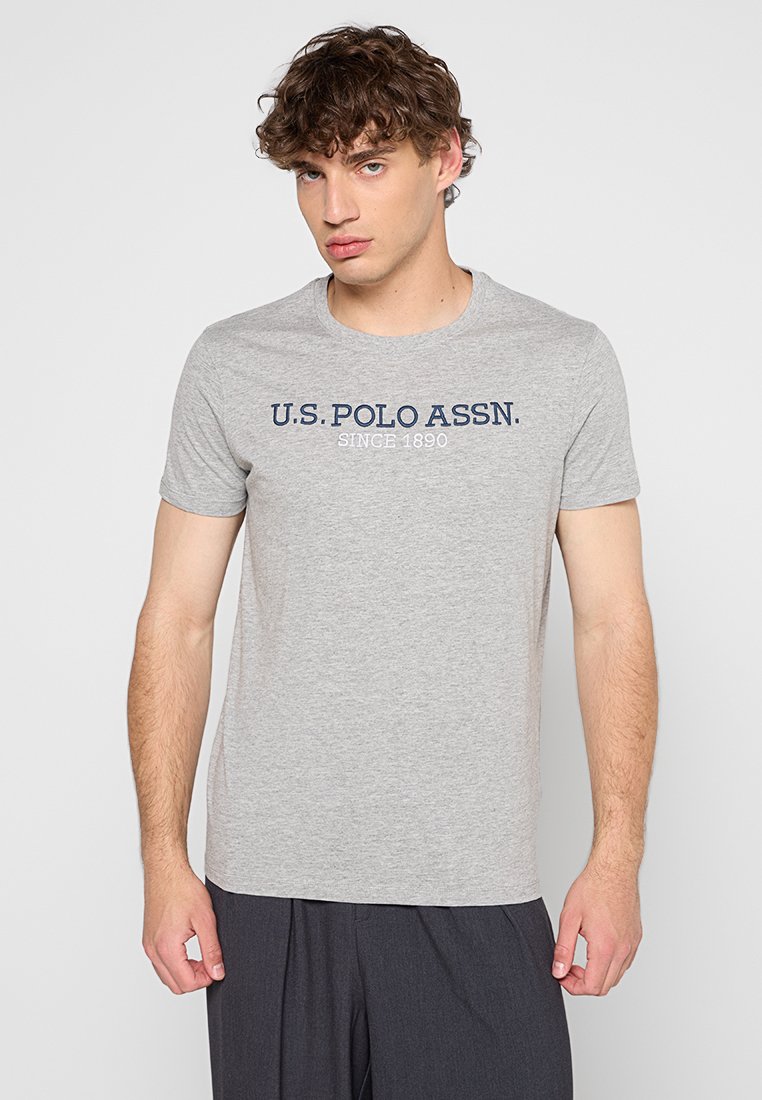 U.S. Polo Assn. T-shirt print lichtgrijs