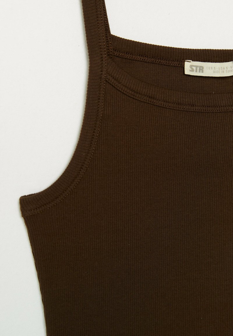 Damen T-Shirts | Stradivarius Top brown/braun - YM72029 Damen T-Shirts | Stradivarius Top brown/braun - YM72029