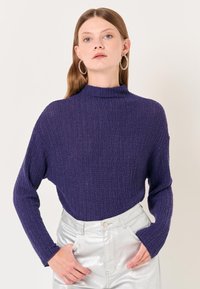 Jimmy Key HALF TURTLENECK LONG SLEEVED PLAIN - Camicetta - purple