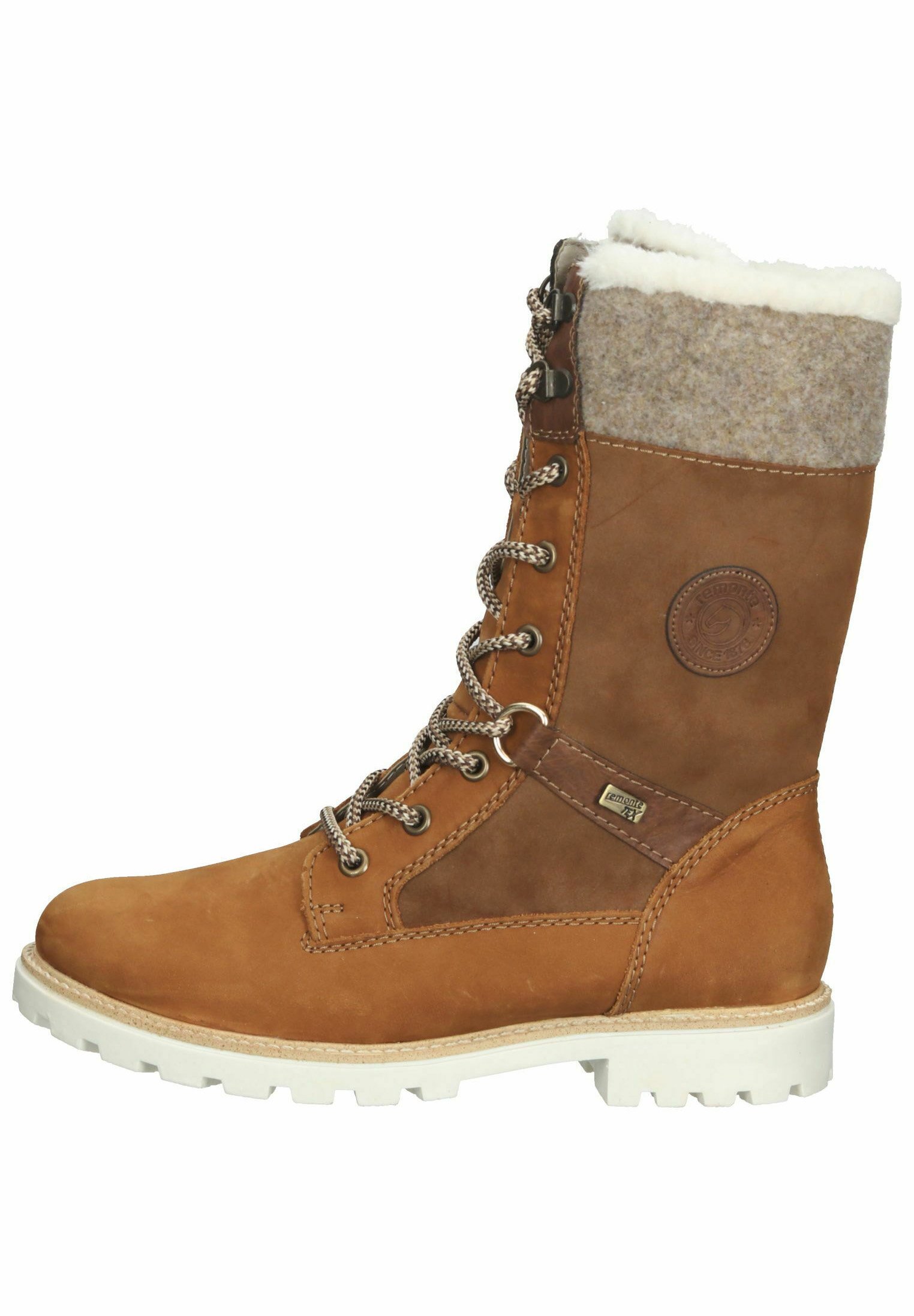 Stivali texani donna in camoscio marroni con lacci made in italy - Stileo.it