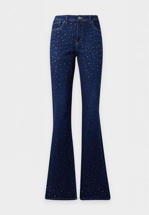 ONLY Tall, ONLWAUW MID WAIST FLARE - Τζιν καμπάνα - dark blue denim