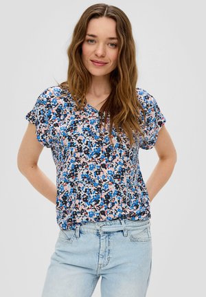 MIT V-AUSSCHNITT - Bluse - navy