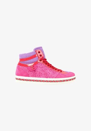 CHANEL, TWEED TRAINERS PINK - Baskets montantes - pink purple