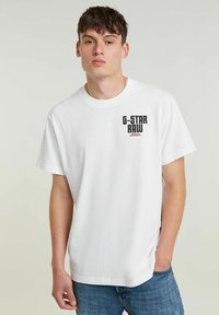 G-STAR ENGINE BACK GRAPHIC - T-shirt print - white