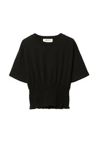 WITH GATHERED - T-shirt med print - black