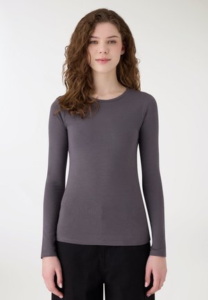 BASIC A TINTA UNIT - Maglietta a manica lunga - antracite