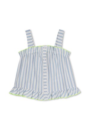 GESTREEPT TANK MET BANDJES - Blouse - blanc/bleu