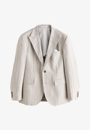 Next, REGULAR FIT - TAILORED FIT STRIPE - Veste de costume - stone