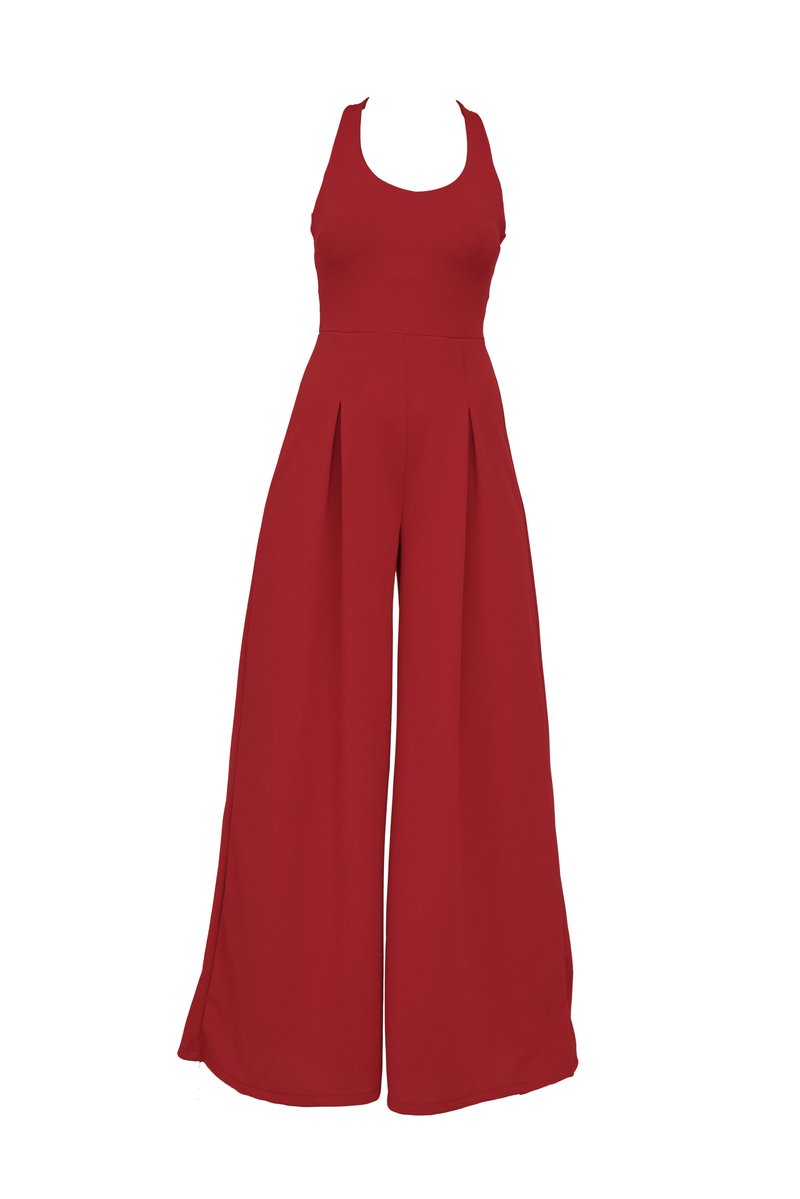 WAL G. Jumpsuit lichtrood