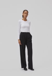 Modström IGOR CROP - Top s dlhým rukávom - offwhite