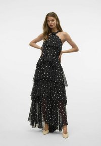 Vero Moda FELICIA RUFFLE - Proginė apranga - black
