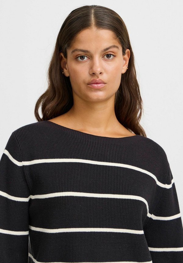 IHBOSTON - Jumper - meteorite almond milk stripe4