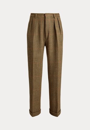 Polo Ralph Lauren, HEYWORTH GLEN PLAID SUIT TROUSER - Панталони - tan/brown/rust/teal