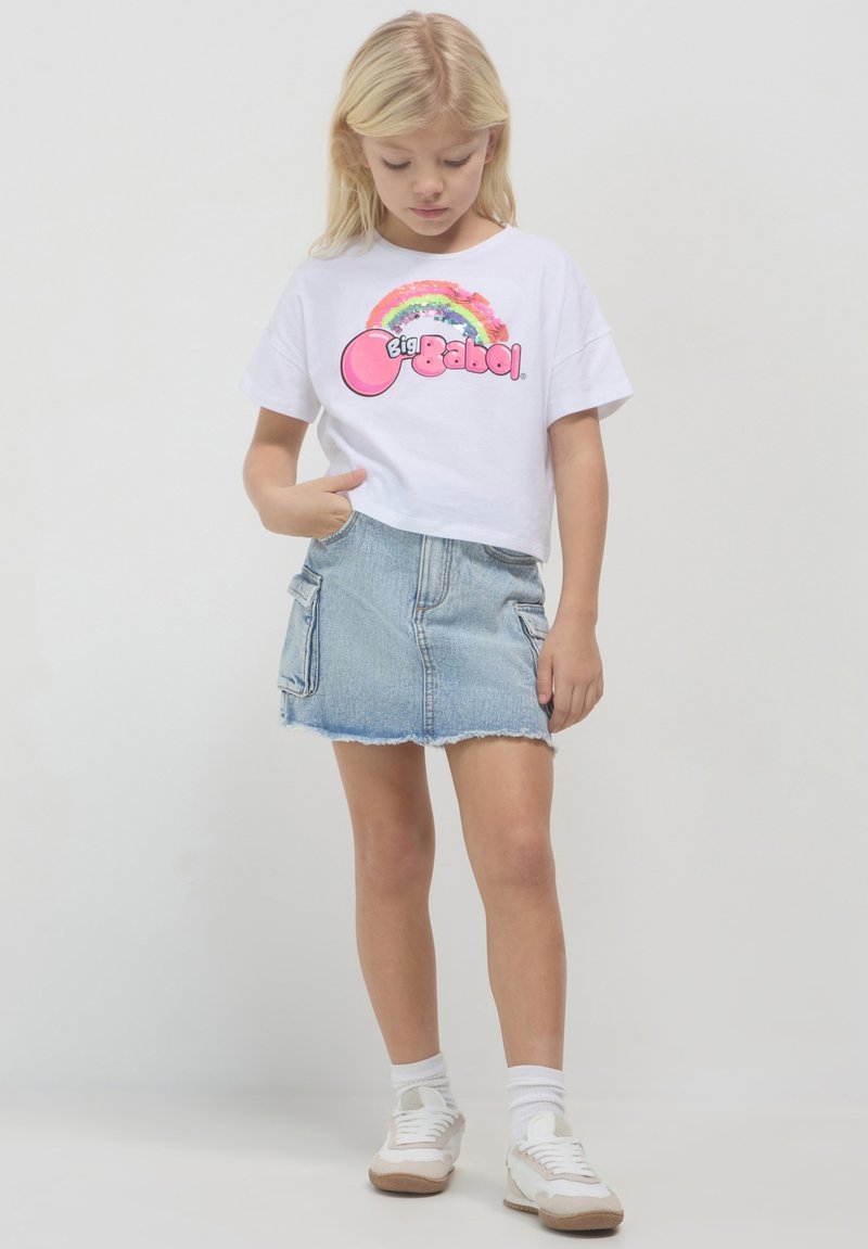 Calliope Minirock - blu denim medio chiaro