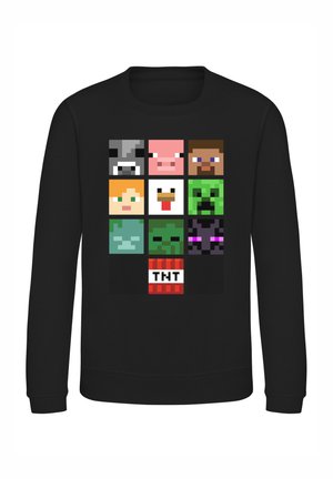 MINECRAFT ALL THE BIG FACES - Sweatshirt - black