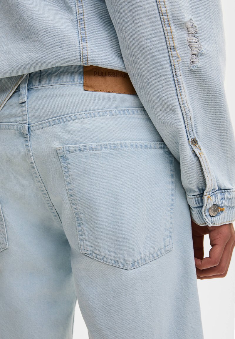 Herren Skinny Fit | PULL&BEAR Jeans Shorts stone blue denim/stone-blue denim - VK17933 Herren Skinny Fit | PULL&BEAR Jeans Shorts stone blue denim/stone-blue denim - VK17933