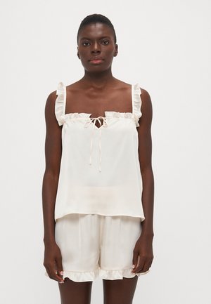 TOP PYJAMA CAMISOLE - Bluză de pijama - white