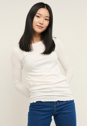 Kaffe KADREW LS T-SHIRT - Langarmshirt - chalk