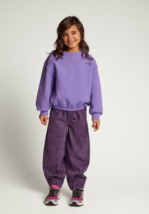 Looxs Revolution, BARREL DENIM PURPLE LEOPARD - Relaxed fit jeans - paars