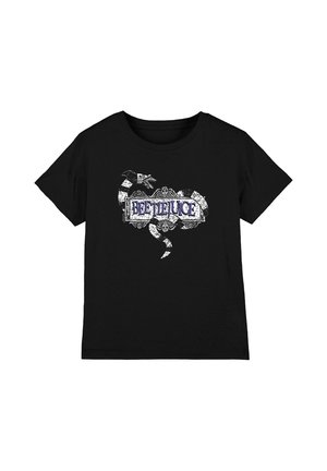 Cotton Soul, BEETLEJUICE/LOGO UNISEX - Print T-shirt - black