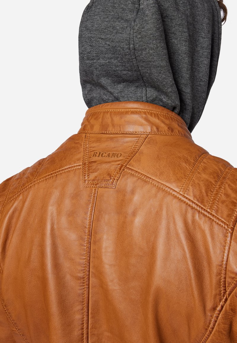 Herren Leichte Jacken | Ricano BRUTE Lederjacke cognac braun/cognac - TU43230 Herren Leichte Jacken | Ricano BRUTE Lederjacke cognac braun/cognac - TU43230